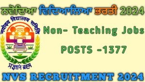 NVS RECRUITMENT 2024