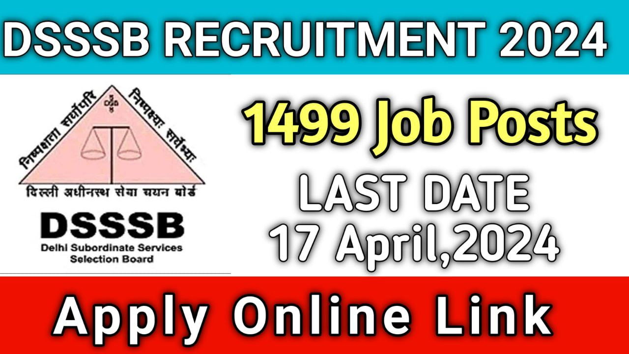 dsssb recruitment 2024