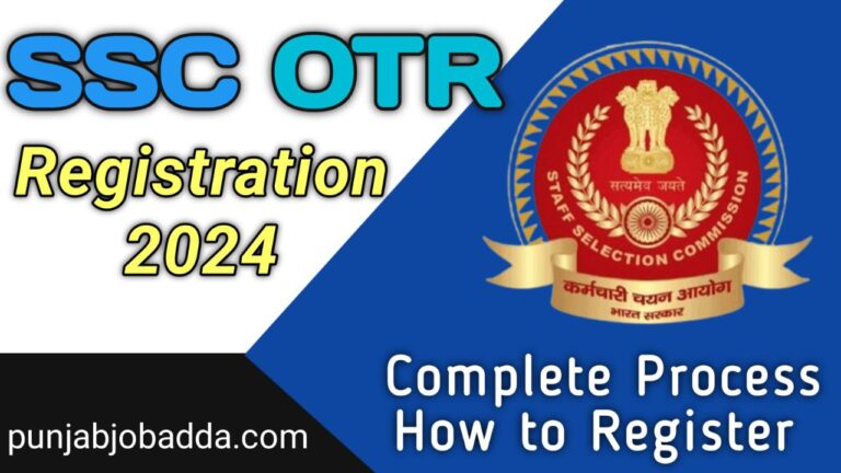 ssc otr registration 2024