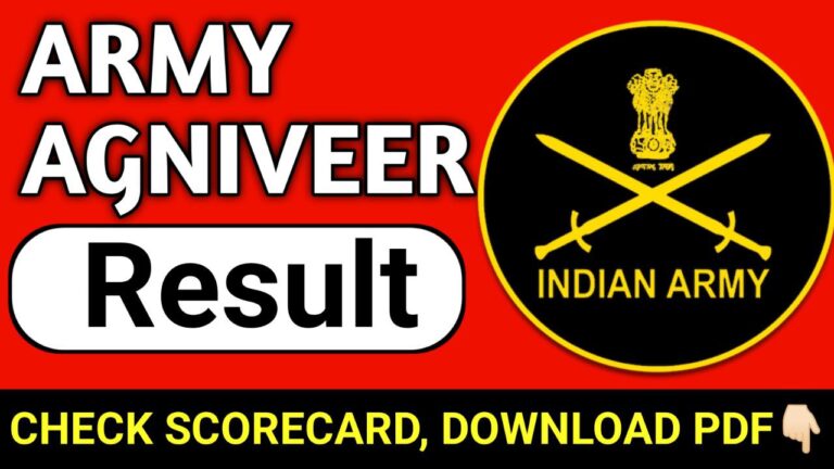 Army Agniveer Bharti result