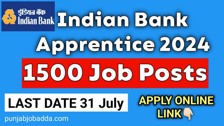 Indian Bank Apprentice Recruitment