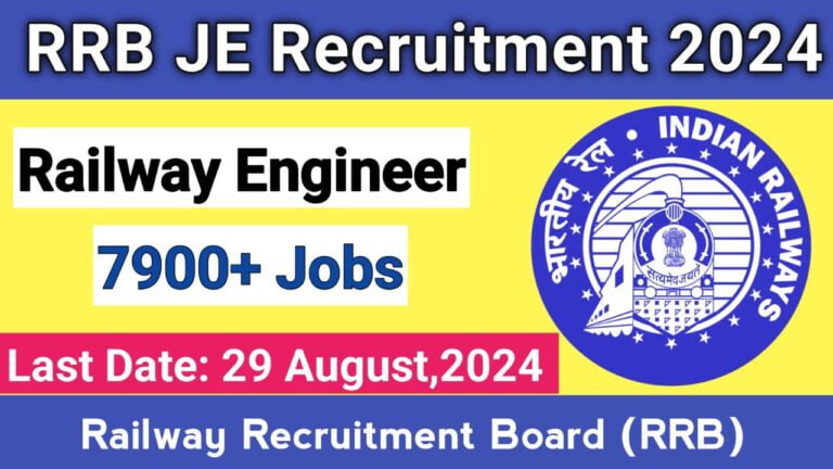 RRB JE Recruitment 2024