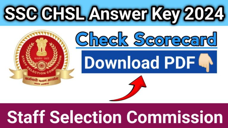 SSC CHSL Answer Key 2024