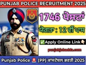 Punjab Police Recruitment 2025