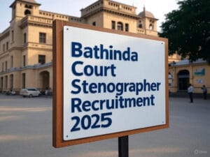 Bathinda Court Stenographer Recruitment 2025