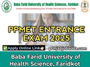 PPMET Entrance Exam 2025