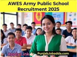 AWES Army Public School Recruitment 2025