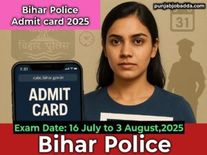 Bihar Police Constable Admit Card 2025