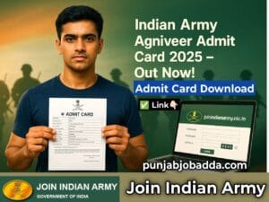 Indian Army Agniveer Admit card 2025