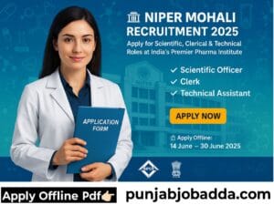 NIPER Mohali Recruitment 2025