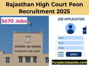 Rajasthan High Court Peon Recruitment 2025