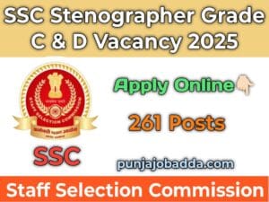 SSC Stenographer Grade C D Vacancy 2025