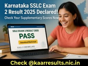 karnataka SSLC Exam 2 Result 2025