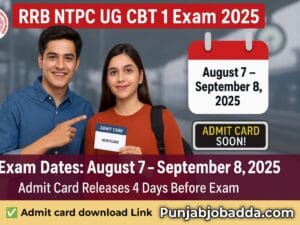 RRB NTPC Undergraduate Exam Date 2025
