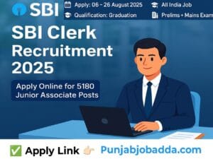 SBI Clerk Recruitment 2025