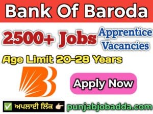 Bank of Baroda Apprentices Recruitment 2025