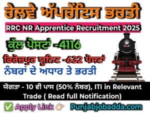 RRC NR Apprentice Recruitment 2025