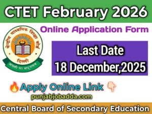 CTET February 2026 Apply Online