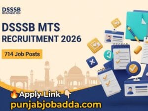 DSSSB MTS Recruitment 2026