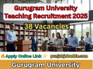 Gurugram University Teaching Recruitment 2025