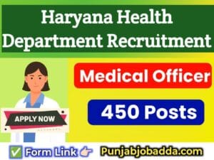 Haryana Health Department Recruitment 2025