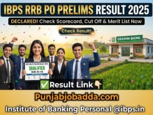 IBPS RRB PO Prelims Result 2025