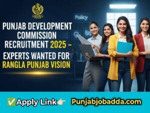 Punjab Development Commission Recruitment 2025
