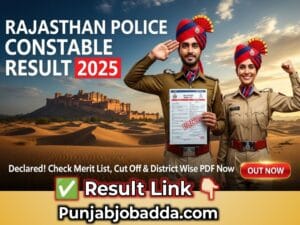 Rajasthan Police Constable Result 2025