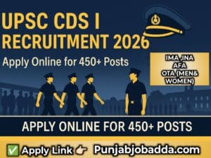 UPSC CDS I Recruitment 2026