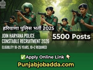 HSSC Haryana Police Constable Bharti 2026