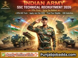 Indian Army SSC Technical Recruitment 2026