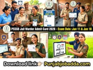 PSSSB Jail Warder Admit Card 2026