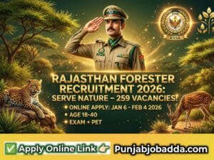 Rajasthan Forester Recruitment 2026