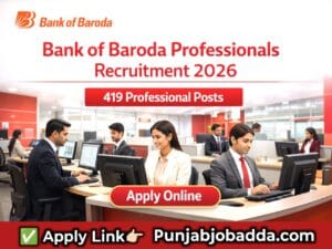 Bank of Baroda Professionals Recruitment 2026