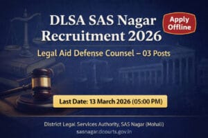 DLSA SAS Nagar Recruitment 2026