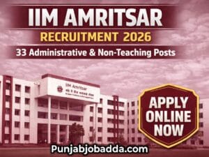 IIM Amritsar Vacancy 2026