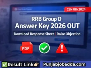 RRB Group D Answer Key 2026