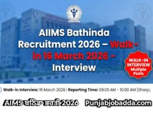 AIIMS Bathinda Recruitment 2026