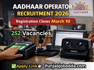 Aadhaar Operator Supervisor Recruitment 2026