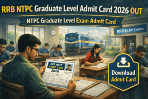 RRB NTPC Graduate Level Admit Card 2026