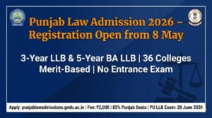 Punjab Law Admission 2026